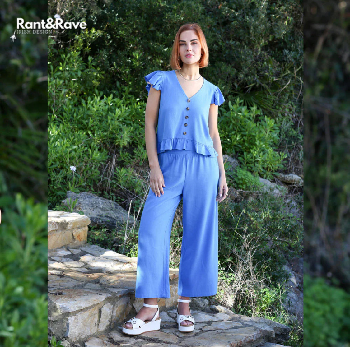 Rant & Rave - ‘Lois’ Blue Co-Ord
