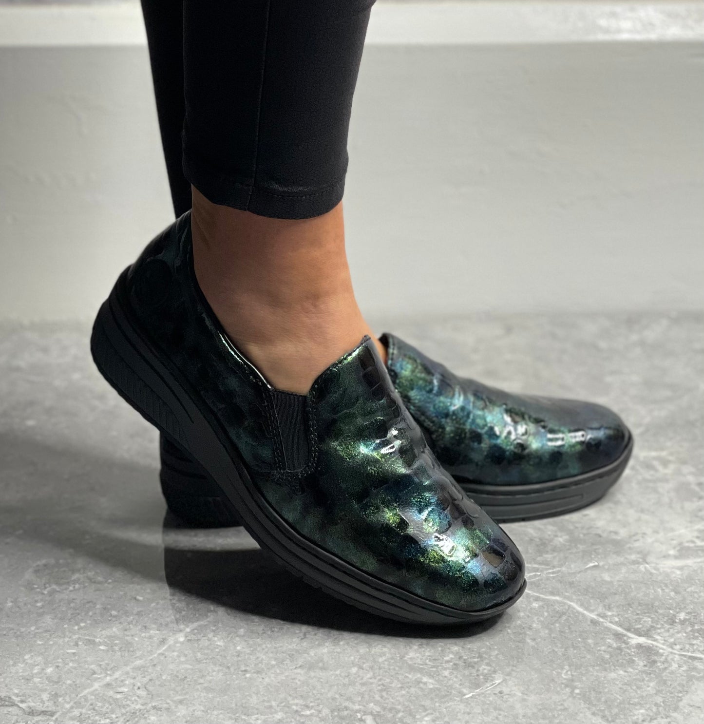 Rieker - Green Multi Slip On Shoe