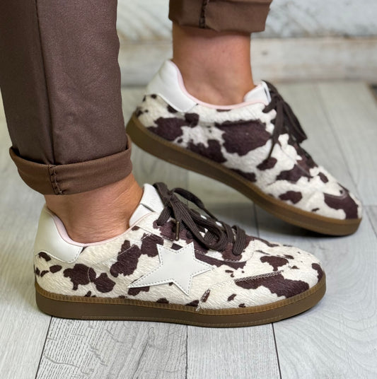 Hannah K - Cow Print Trainer