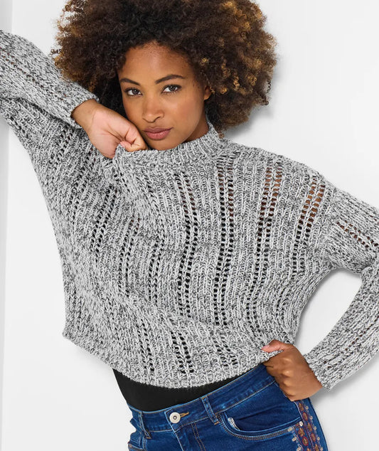 Joe Browns - Freya Open Knit Jumper In Grey