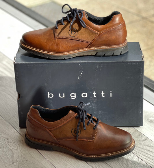 Bugatti - Cognac Mens Leather Shoe