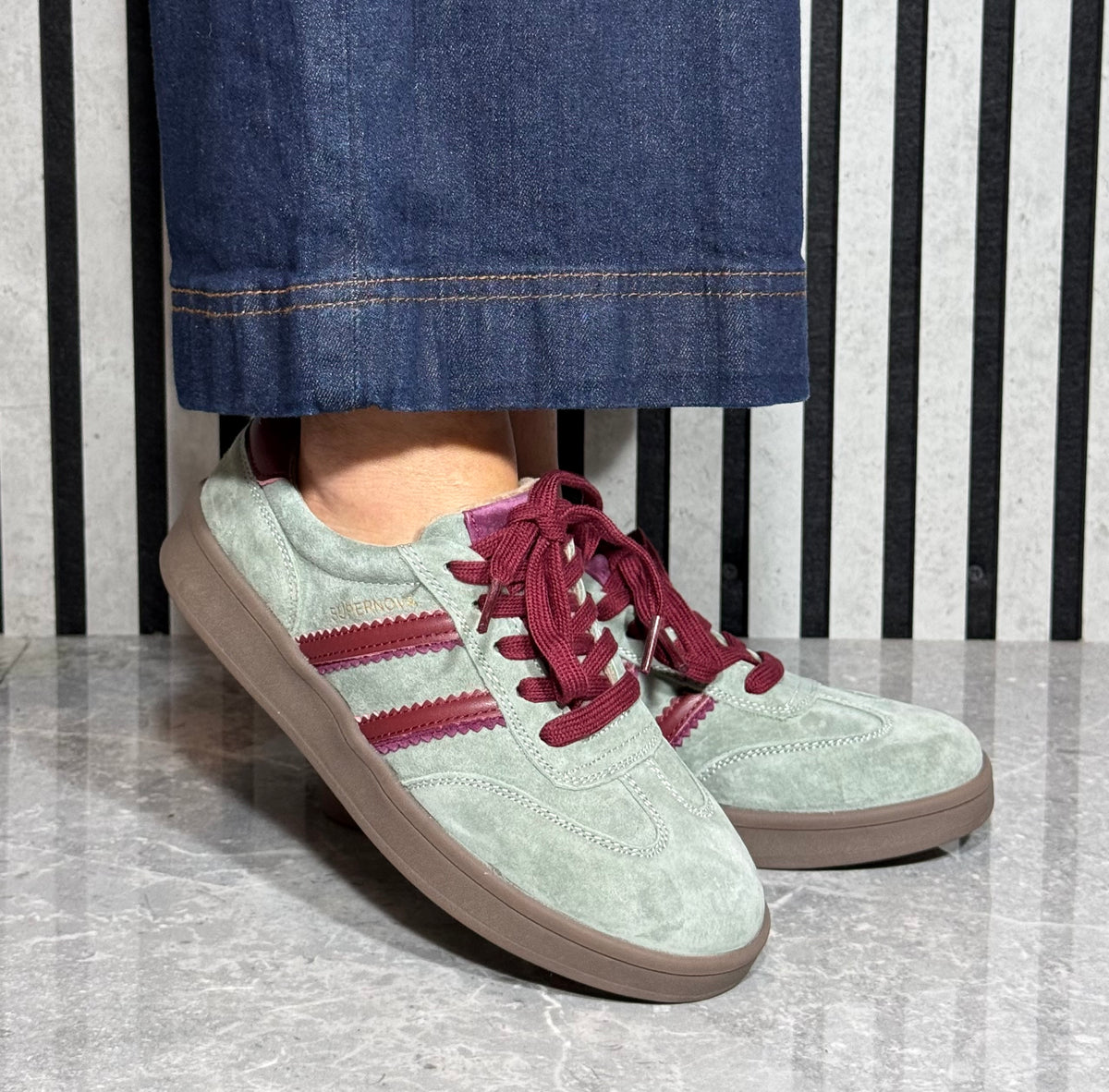 Drilleys- 'Forty One' Sea Green Dash Trainer