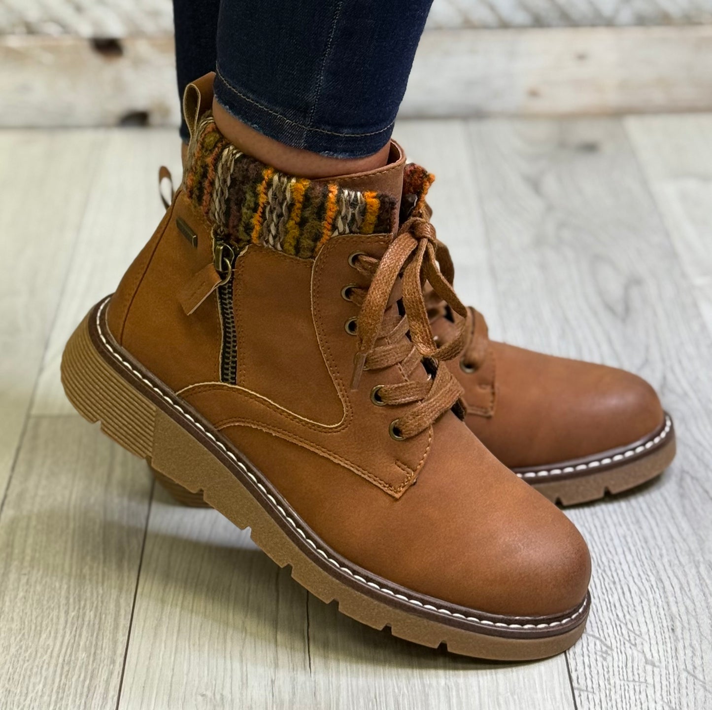 Lunar - 'California' Tan Wide Fit Boot