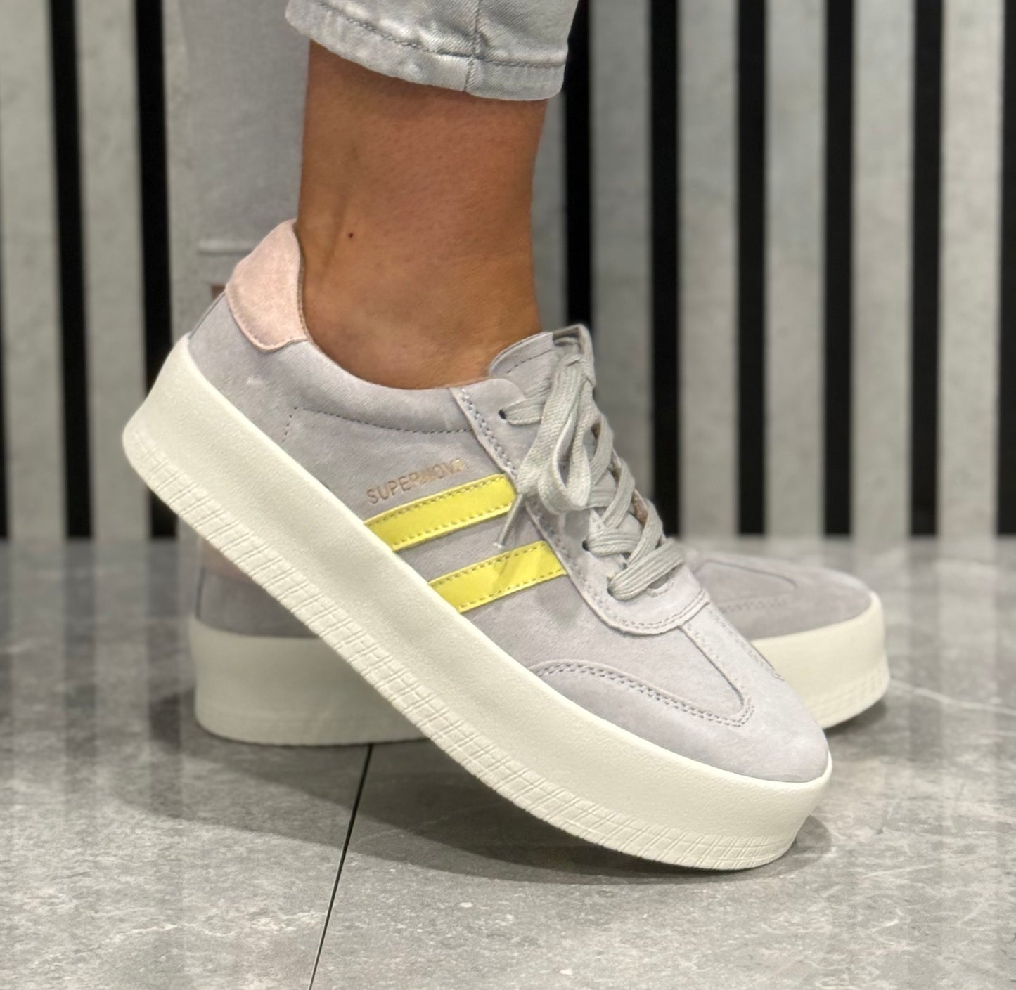 Drilleys- 'Forty Three’ Shadow Leather Trainer
