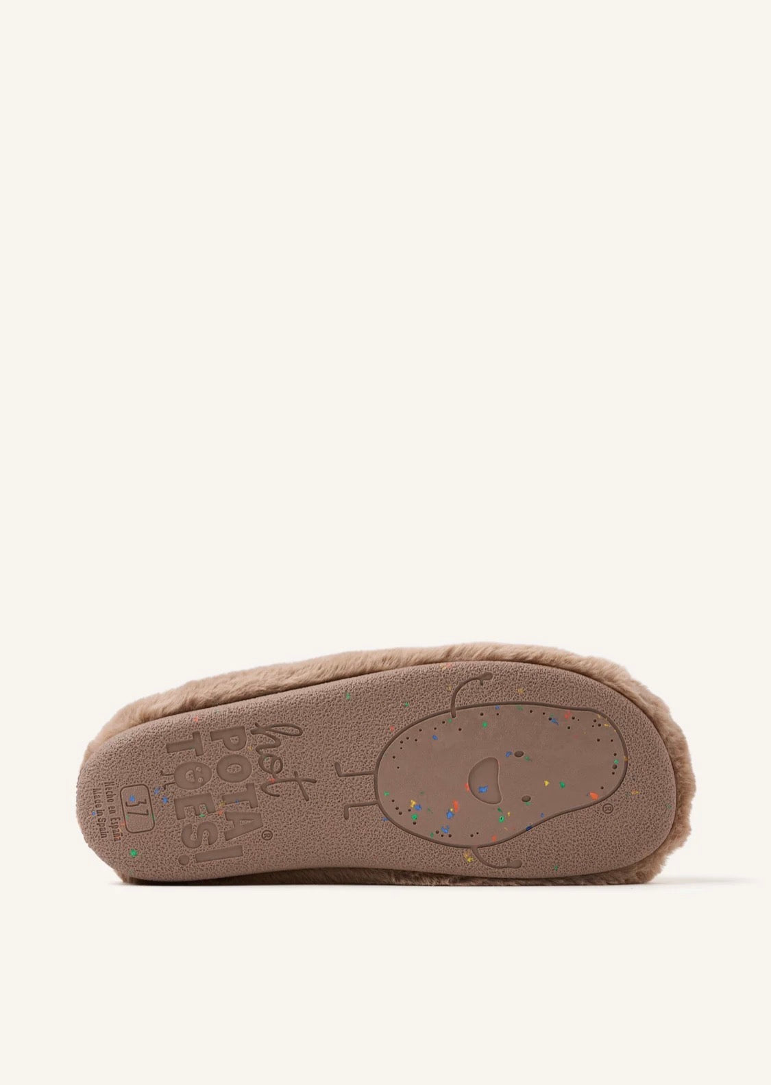 Hot Potatoes - ''Harrietta' Taupe Teddy Slipper