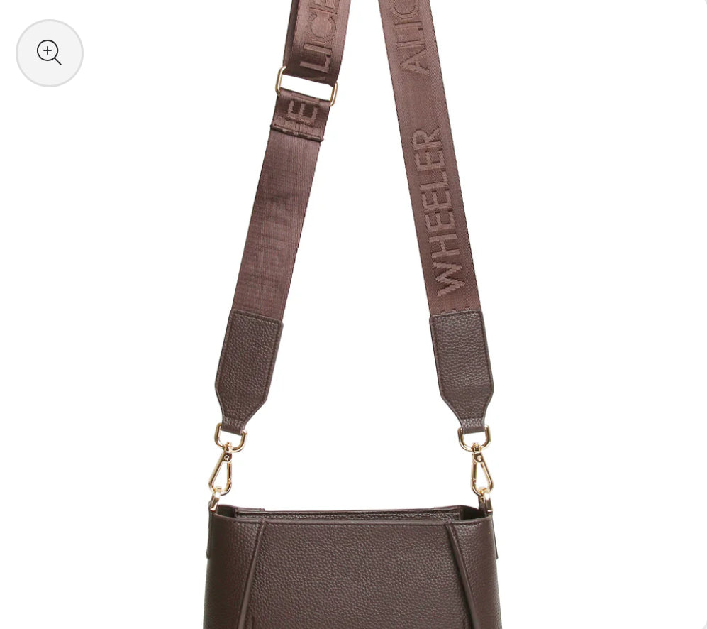 Alice Wheeler - ‘Kensington’ Chocolate Crossbody Bag