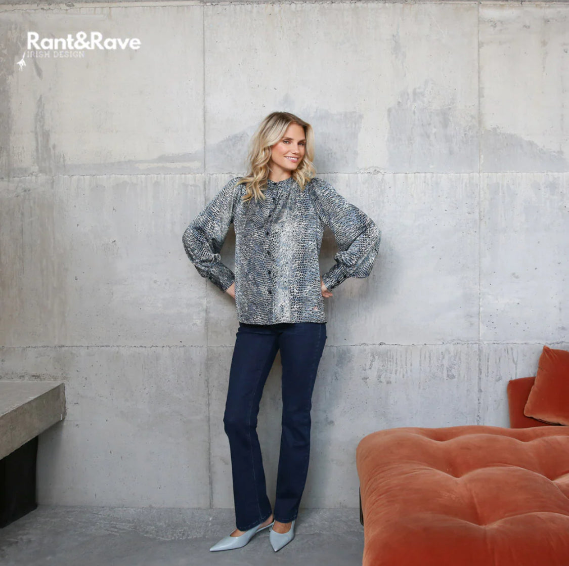 Rant & Rave - 'Quita’ Blue Top