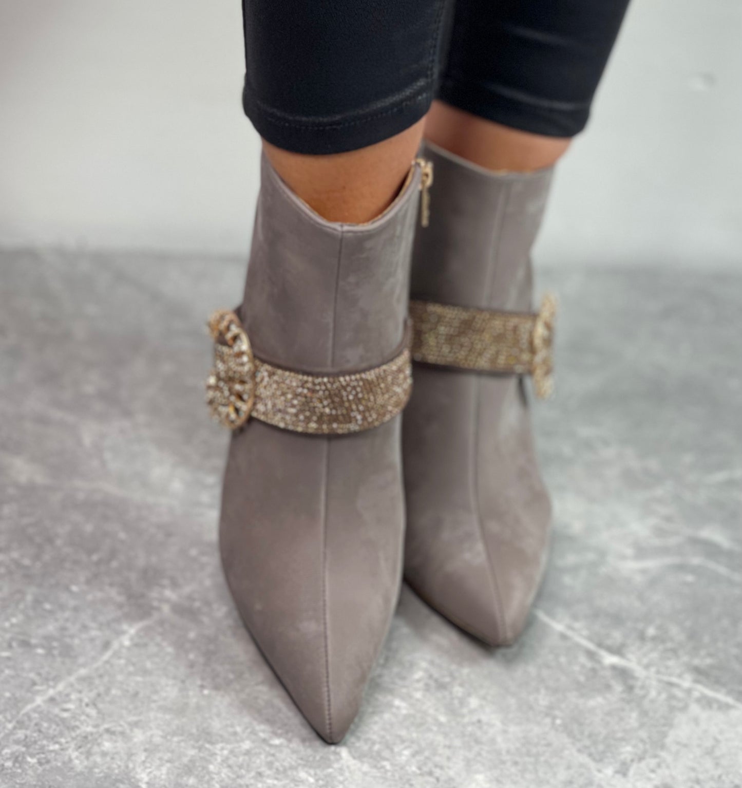 Una Healy - 'Anytime' Winter Fog Buckle Boot