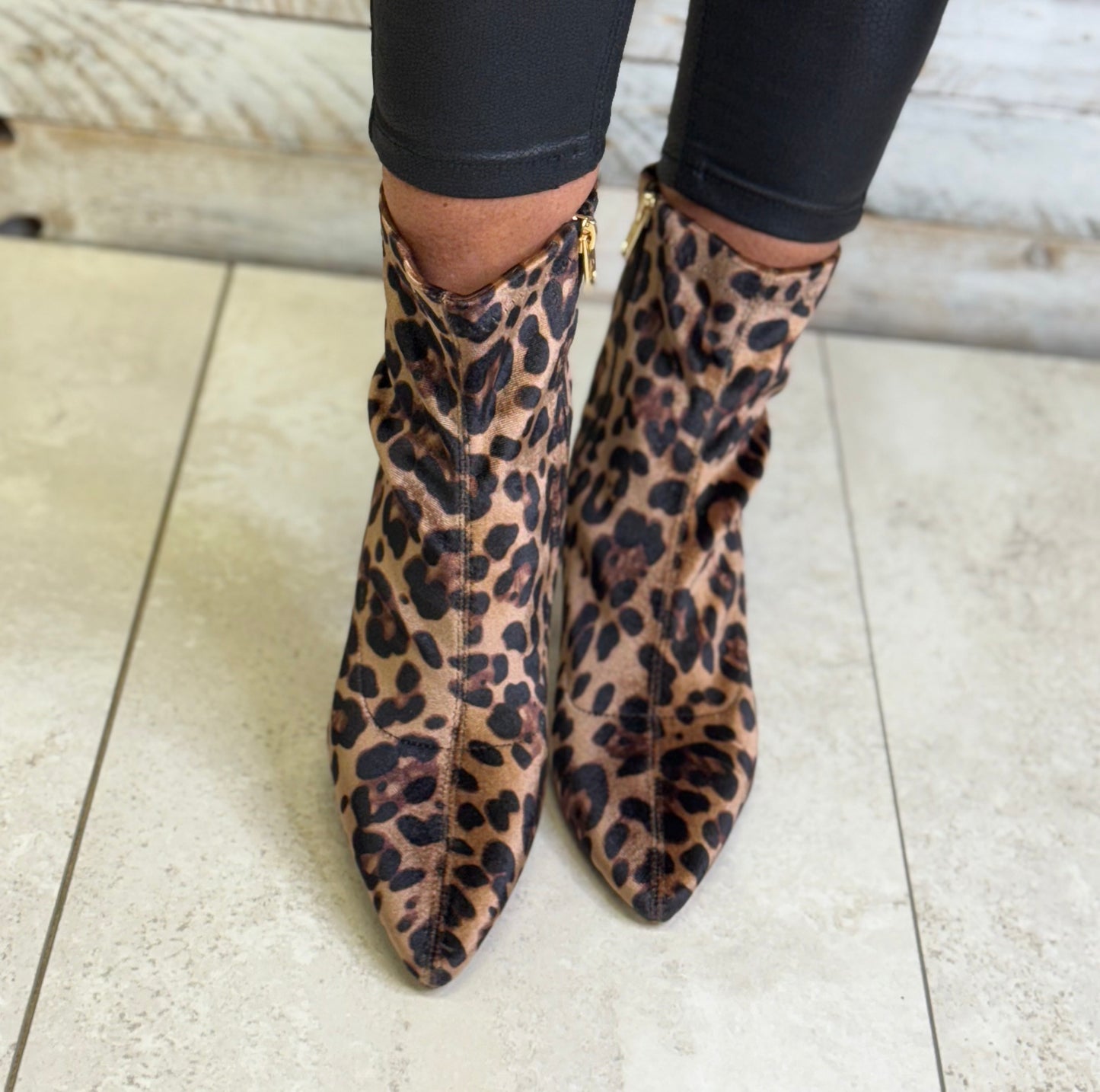 Una Healy - 'A Fire Love' Wild Side Leopard Sock Boot