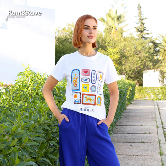Rant & Rave - ‘Lettie’ White Tee