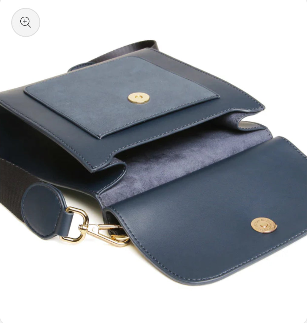 Alice Wheeler - 'Seville’ Navy Crossbody Bag