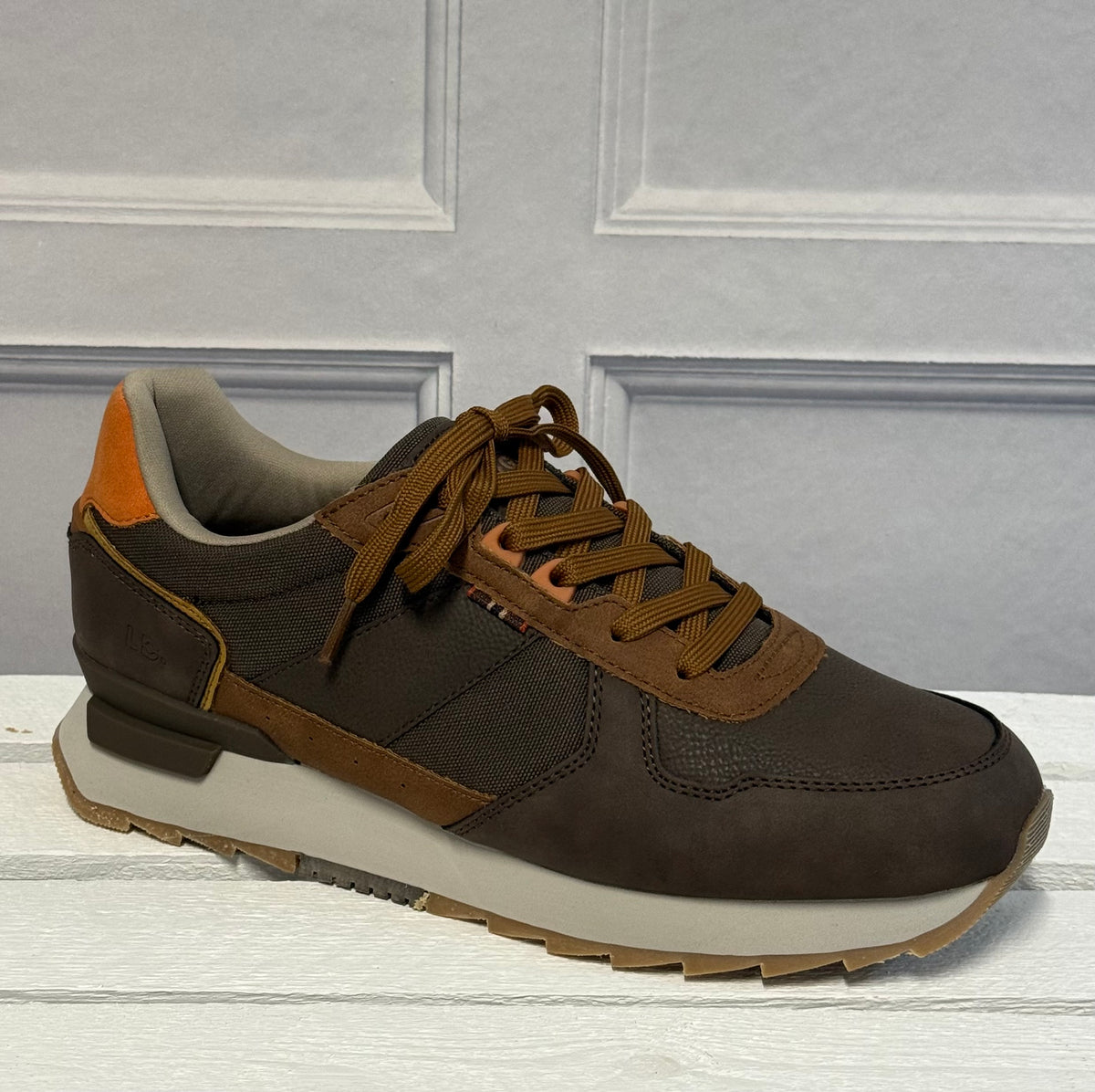Lazy Dogz - Mens 'Tommy' Brown Combo Trainer