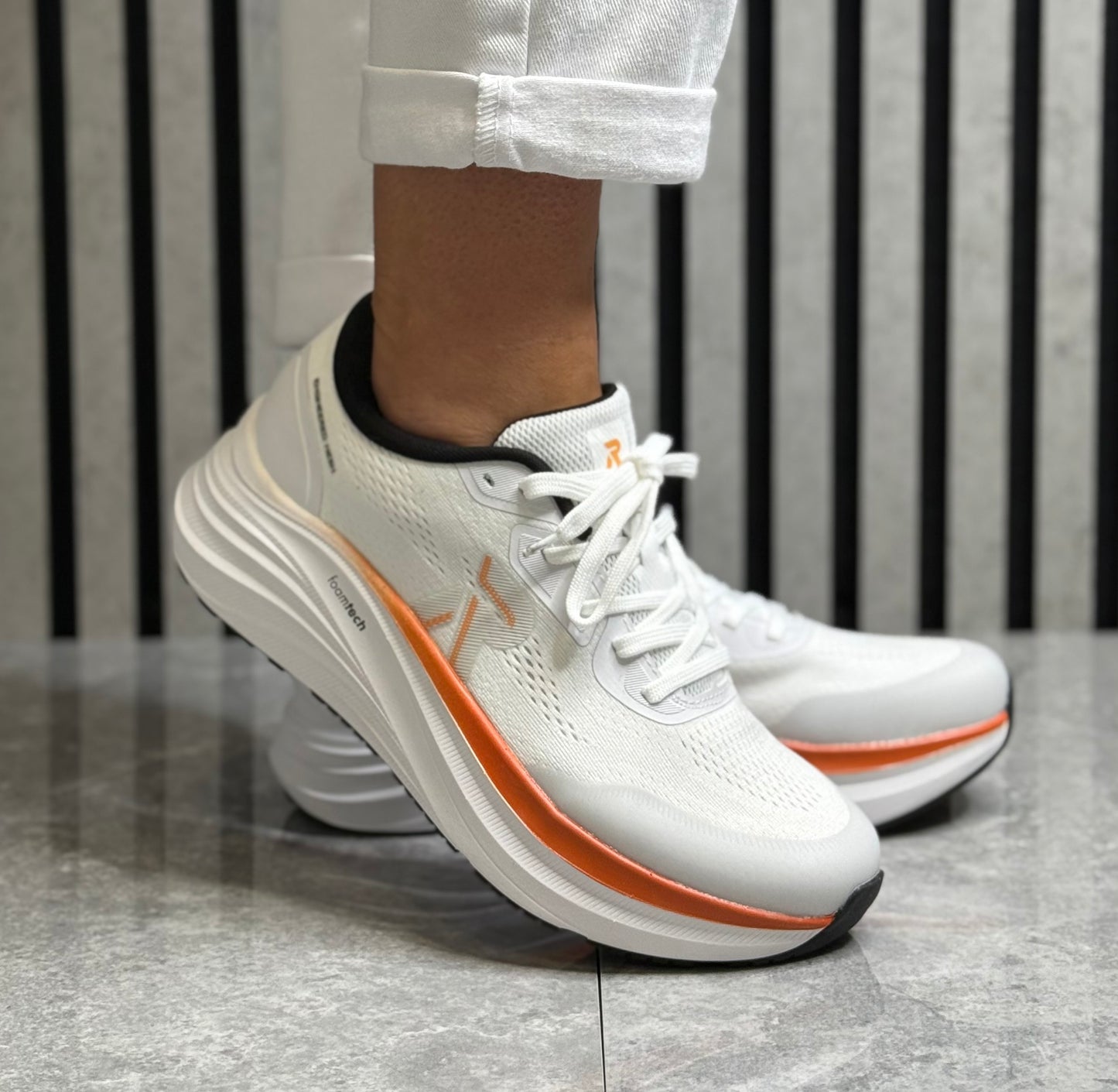 Rieker - White 'Foamtech' Sports Trainer