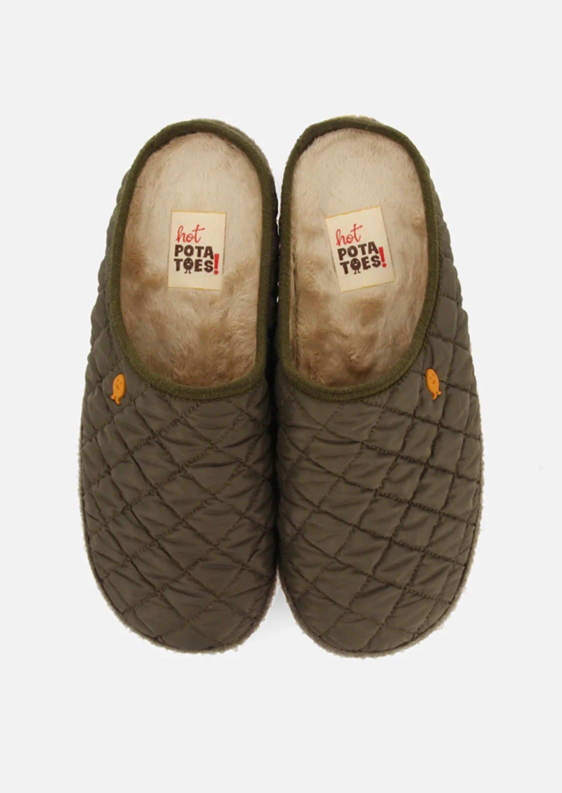 Hot Potatoes - Stafford Khaki Mens Mule Slipper