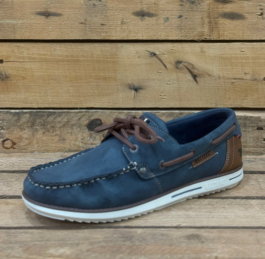 Mustang Mens - Navy Boat Shoe
