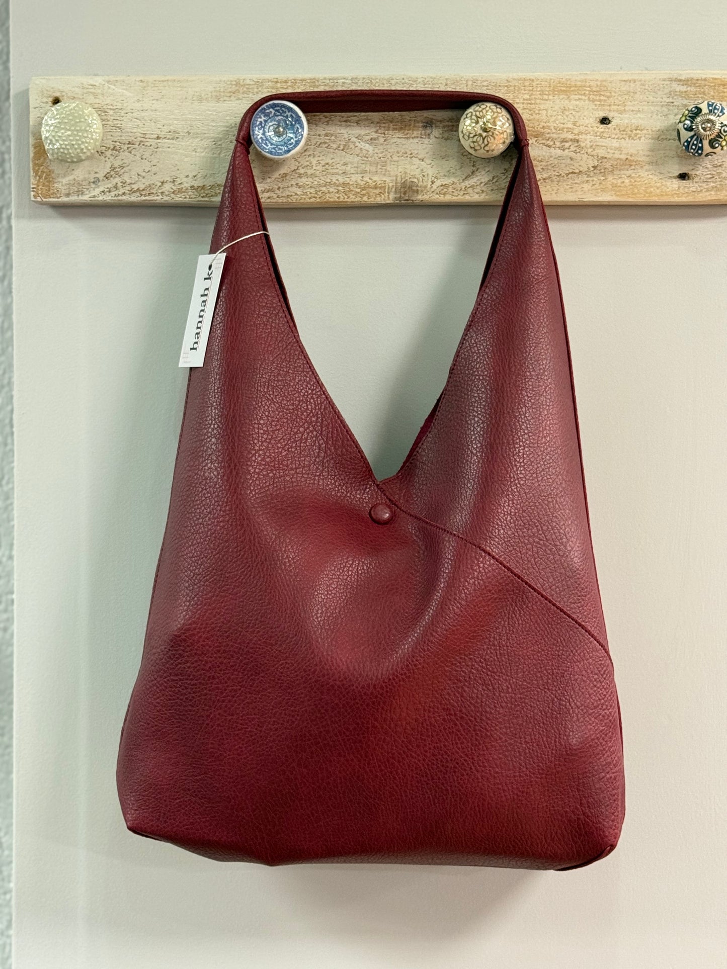 hannah k - 'Amy' Wine  2 Piece Slouch Bag