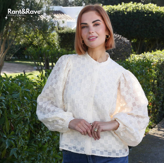 Rant & Rave - ‘Zuri’ Cream Blouse