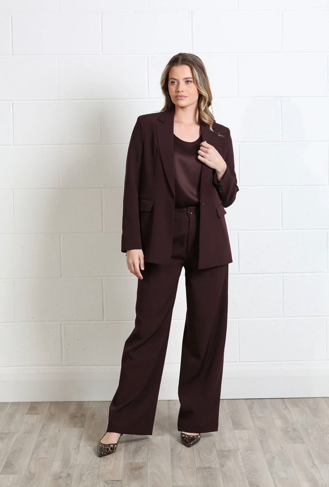 Rant & Rave - Tabitha Aubergine Blazer