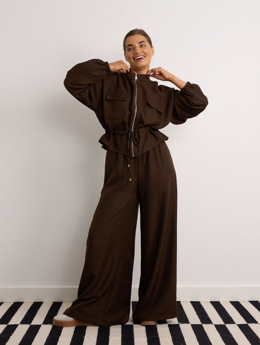 Chocolate Wide Leg Co Ord