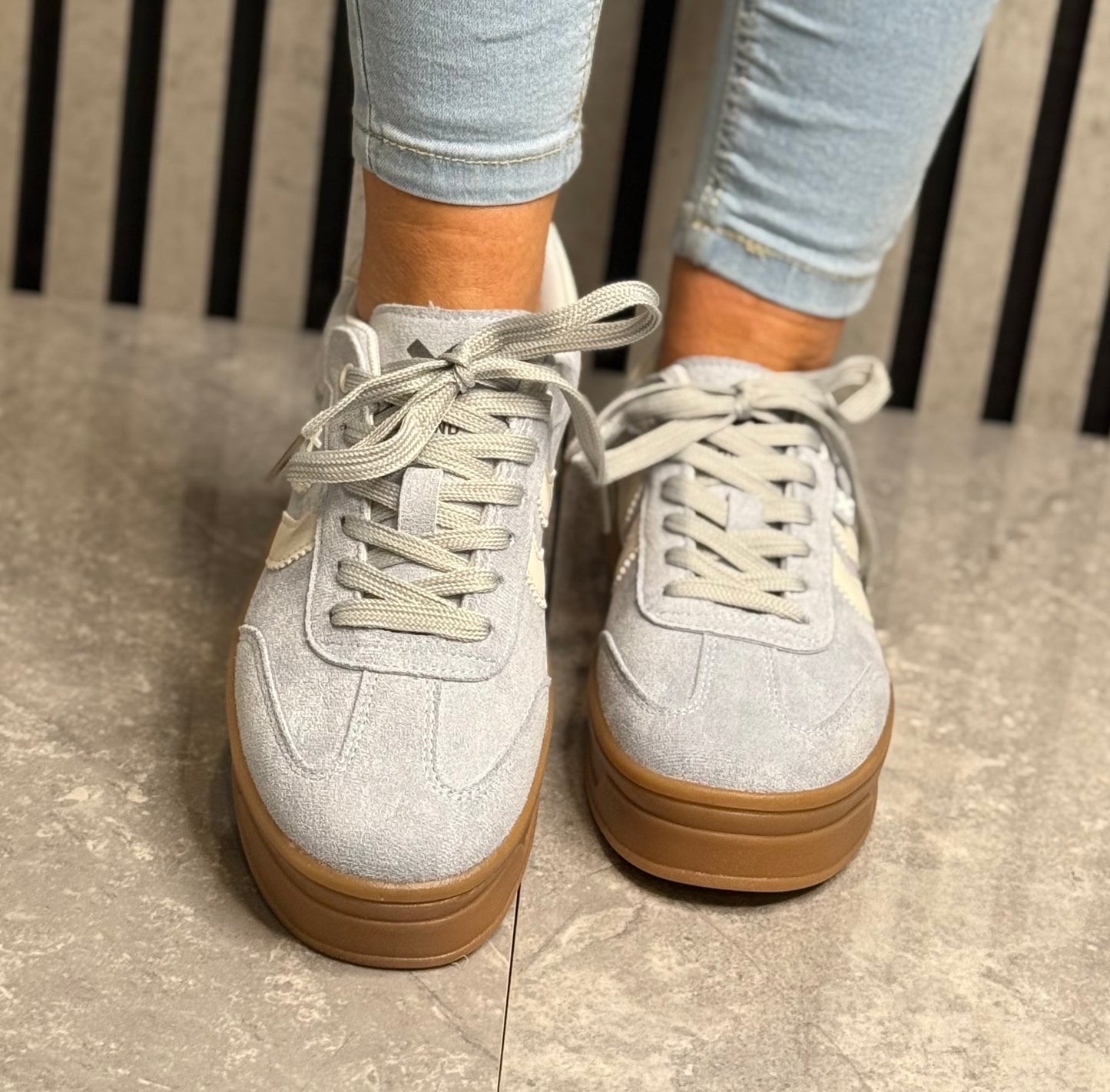 Xti - Baby Blue Gum Sole Trainer (143644)