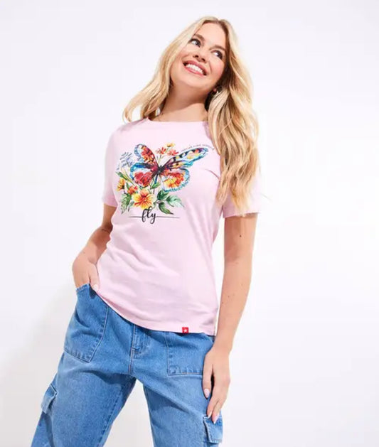 Joe Browns- Beautiful Butterfly Graphic Tee