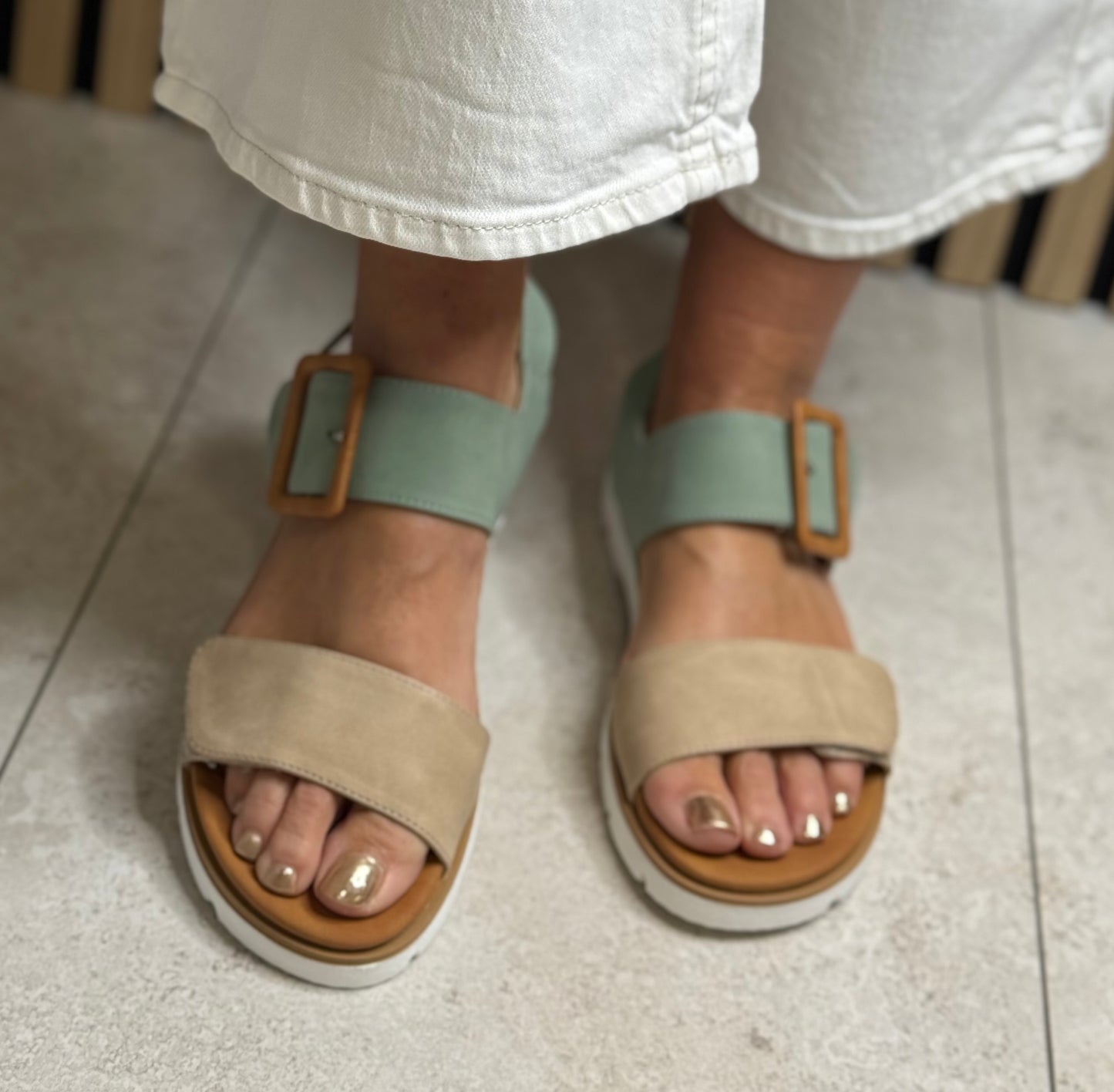 Lunar - 'Gabby' Mint Sandal