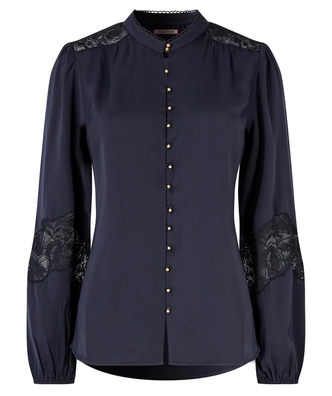 Joe Browns - 'Suzanna’ Navy Satin Blouse.