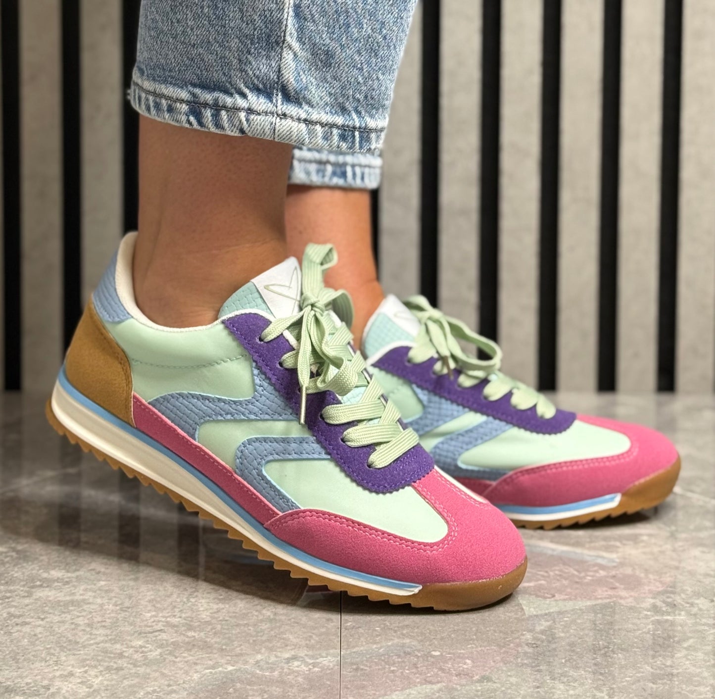 Lunar - 'Zoe' Mint Combo Trainer