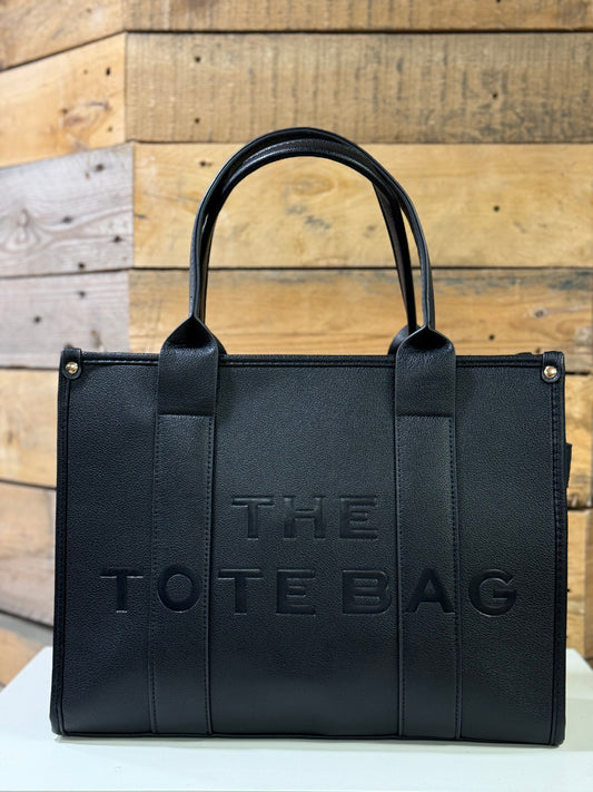 hannah k - 'Maya' Black Large Tote Handbag