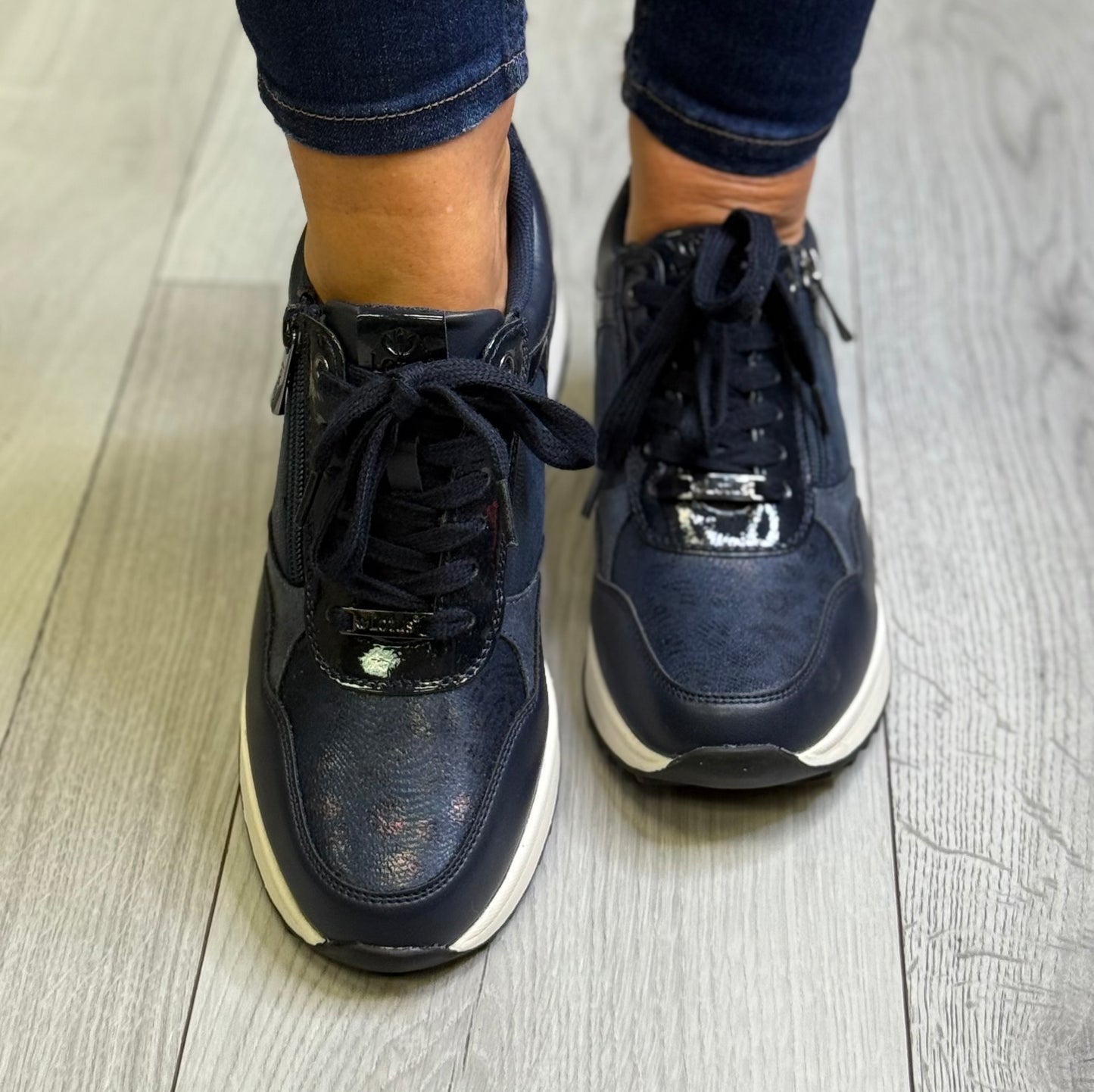 Lotus - 'Pluto' Navy Wedge Trainer