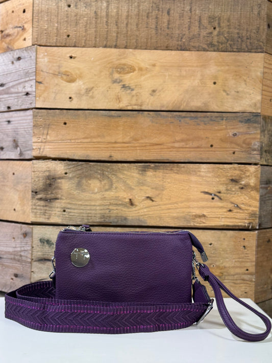 hannah k - 'Nicole' Purple Small Crossbody