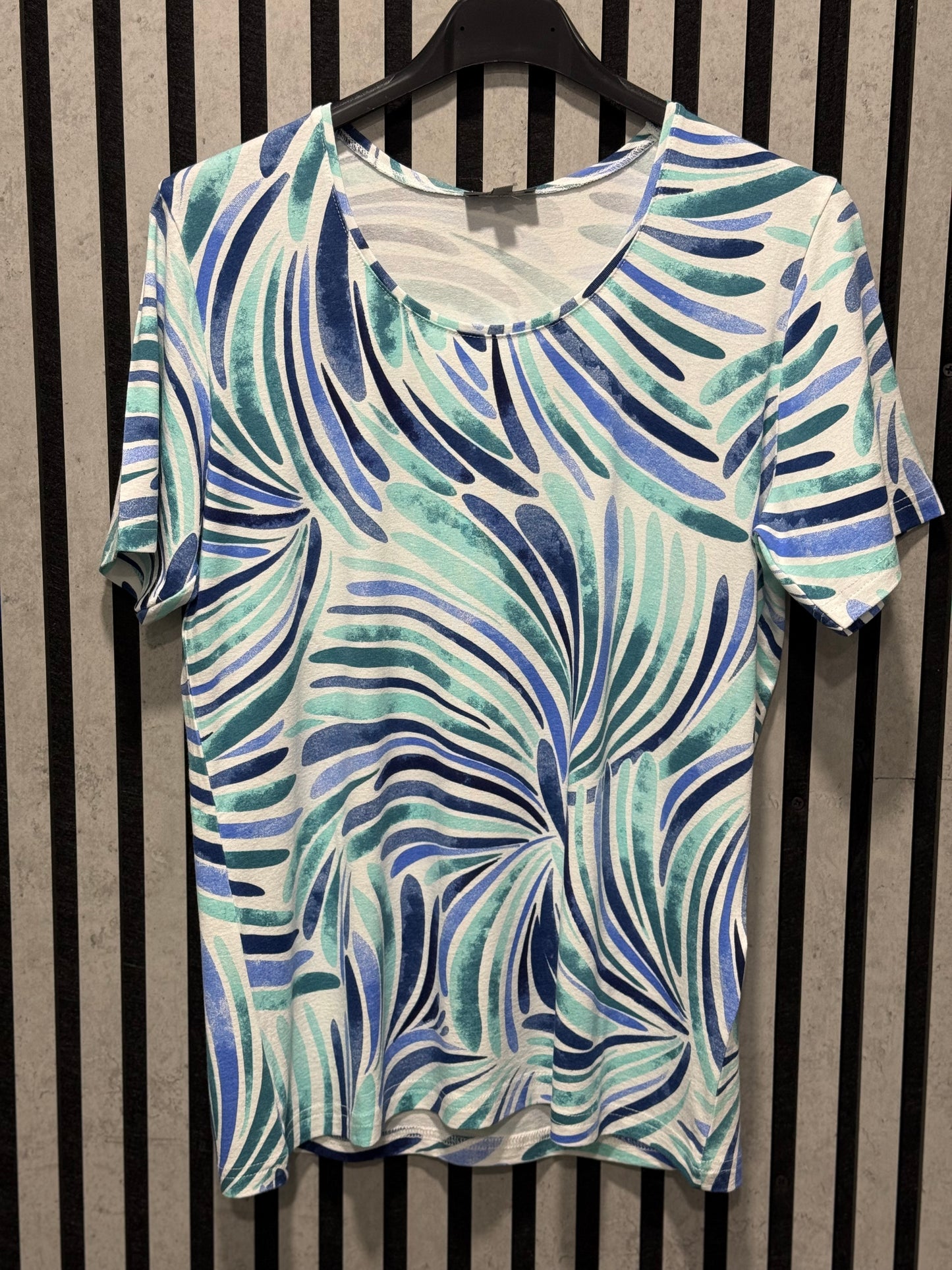 Denim/Mint Print Tee