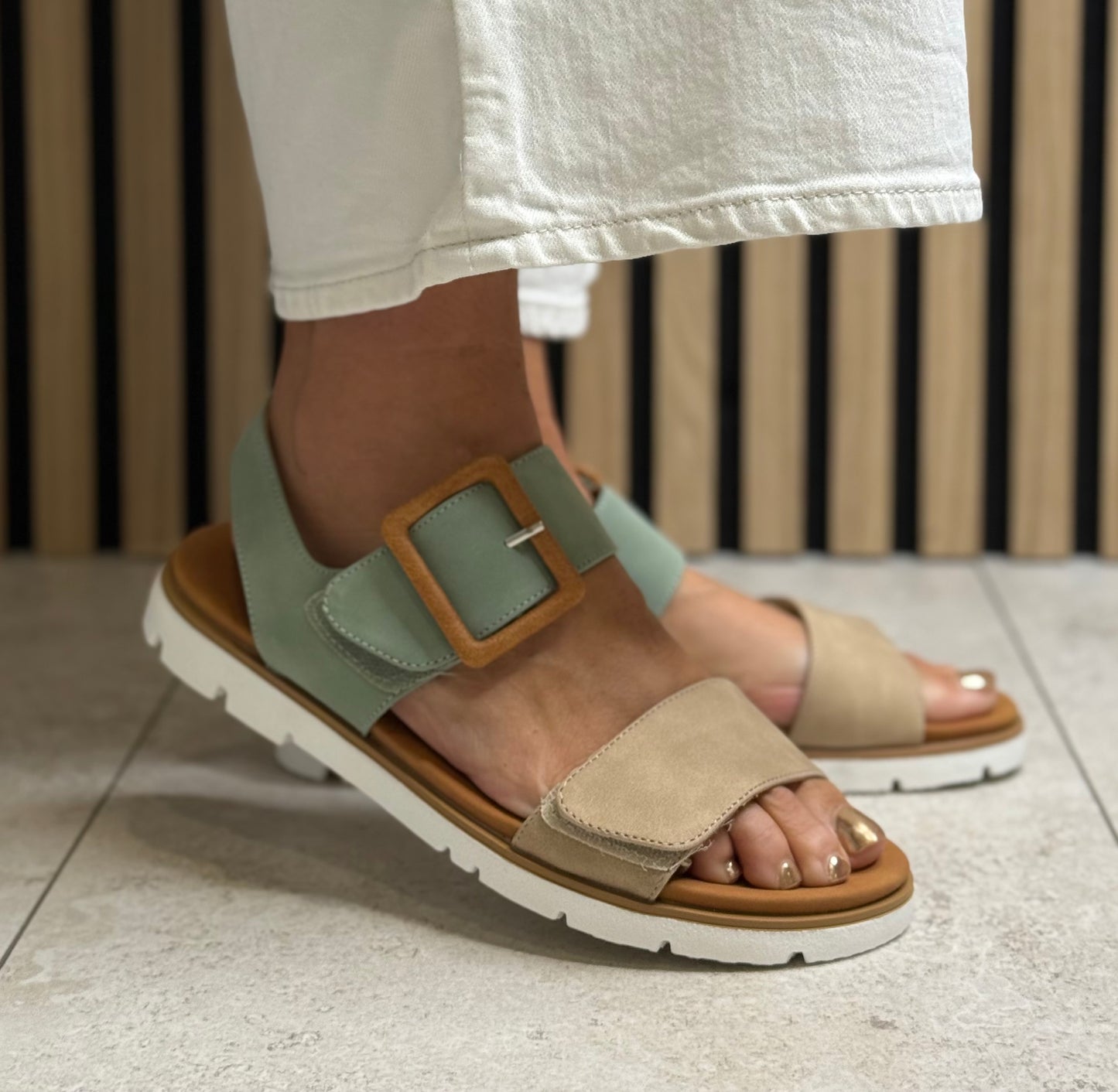 Lunar - 'Gabby' Mint Sandal