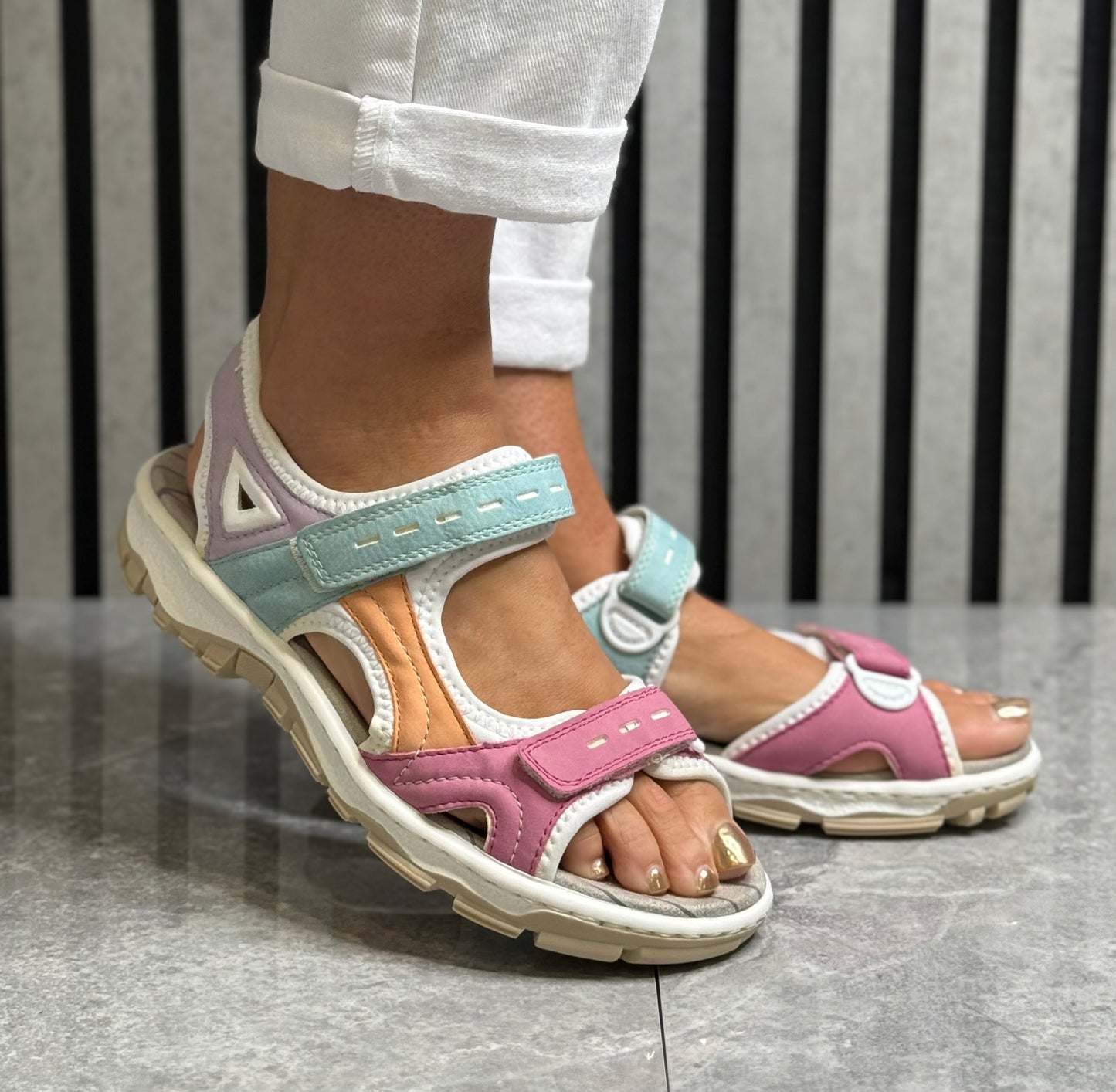 Rieker - Multi Velcro Strap Sandal