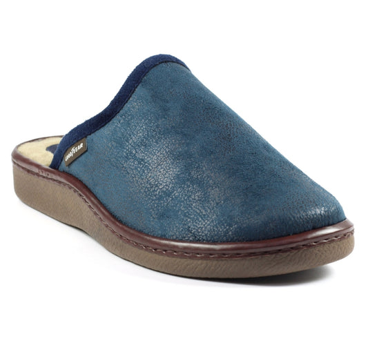 GoodYear - 'Glen' Mens Navy Mule Slipper