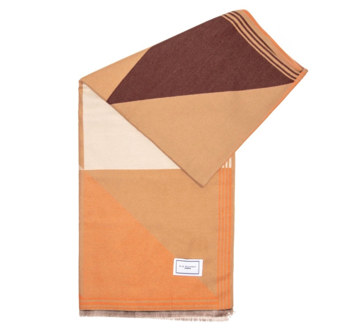 Elie Beaumont - Tan/Orange Geometric (6039)