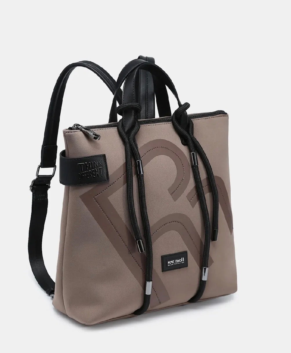 Pepe Moll - Helia Taupe Handbag/Rucksack