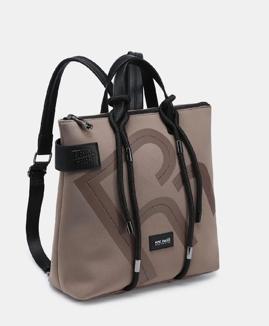 Pepe Moll - Helia Taupe Handbag/Rucksack