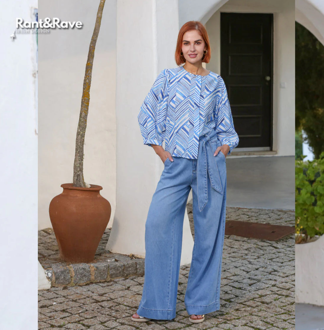 Rant & Rave - ‘Alexis’ Blue Blouse