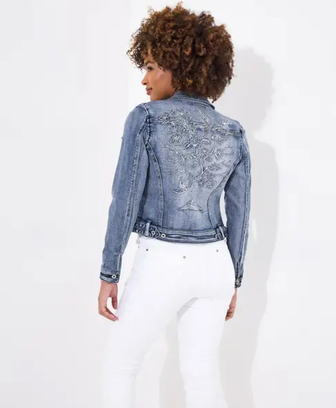 Joe Browns- Boutique Tree Of Life Embroidered Stretch Denim Jacket