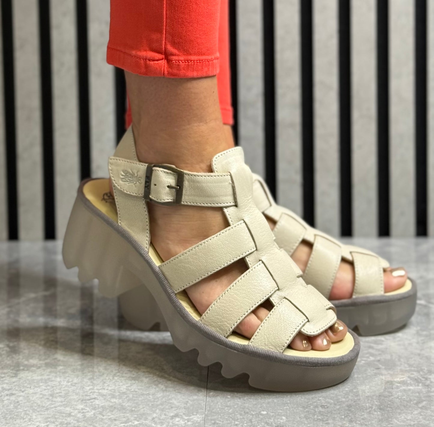 Fly London - Off White Sandal (TERF614)