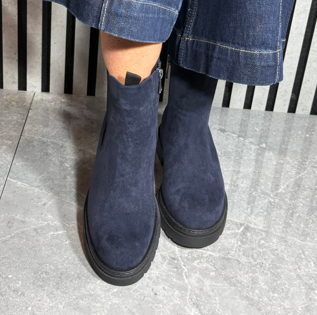 Marco Tozzi - Dark Navy Ankle Boot