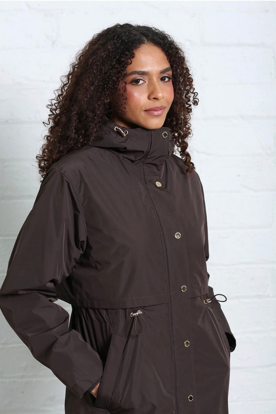 Rant & Rave - Becca Chocolate Waterproof Coat