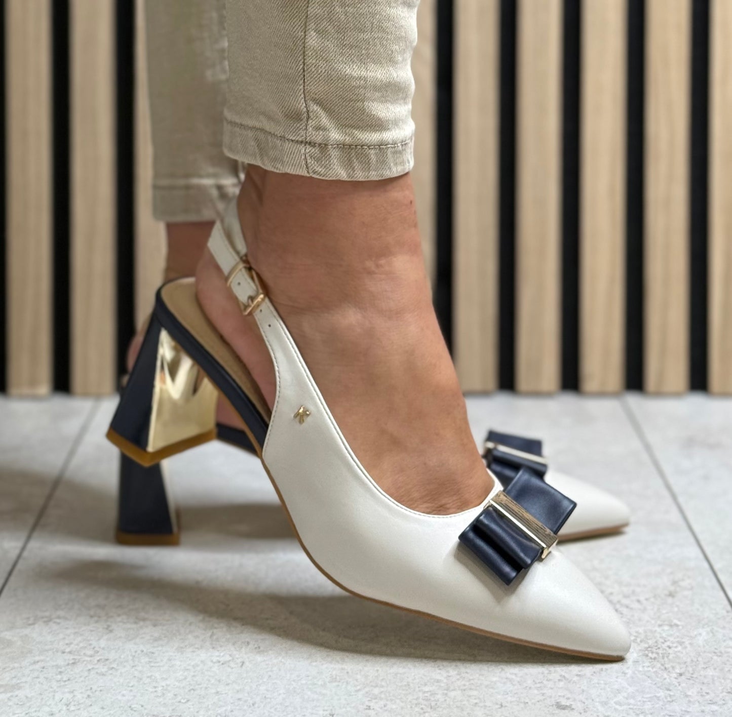 Kate Appleby - ‘Fitzwarren' Sapphire Slingback Heel