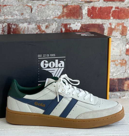 Gola - White Men’s Contact Leather Trainer