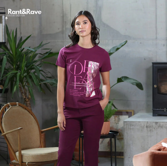 Rant & Rave - 'Wanda’ Plum Tee