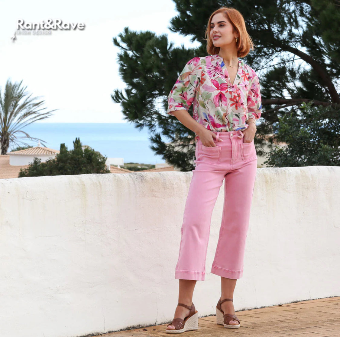 Rant & Rave - ‘East’ Pink Top
