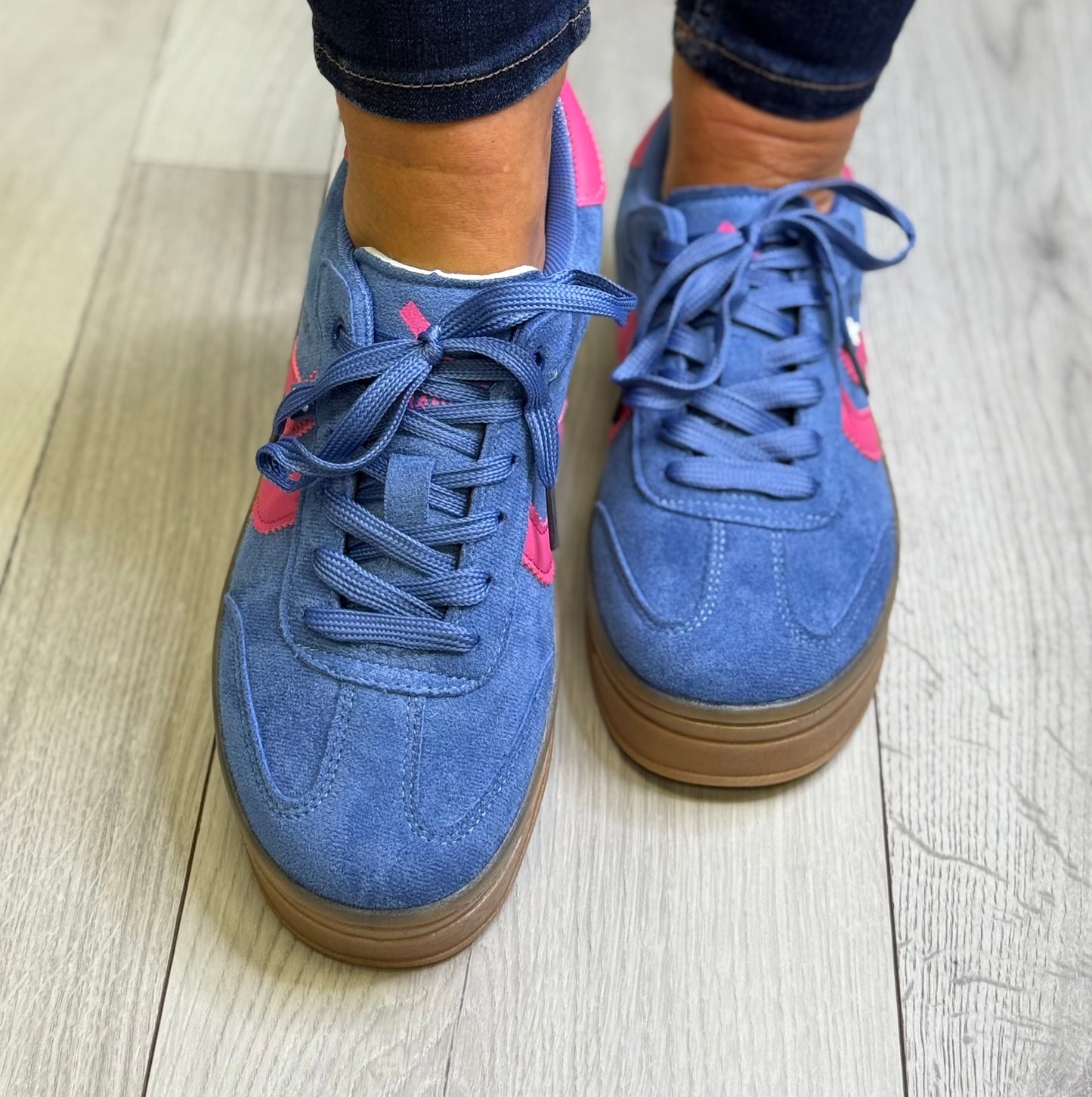 Xti - Blue/Pink Combo Trainer (144586)