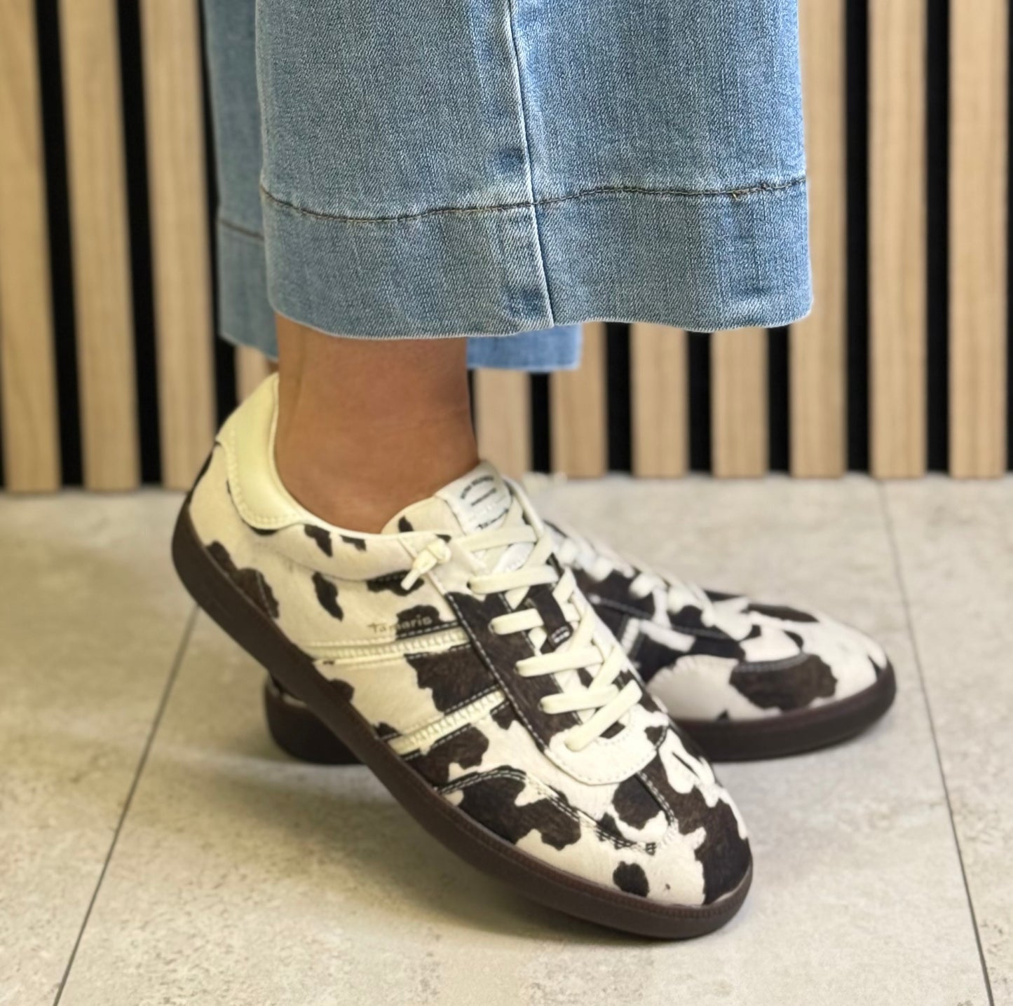 Tamaris - Cow Print Trainer