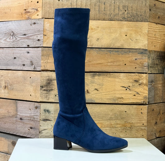 Patrizio Como - 'Emmetton' Navy Suede Long Boot